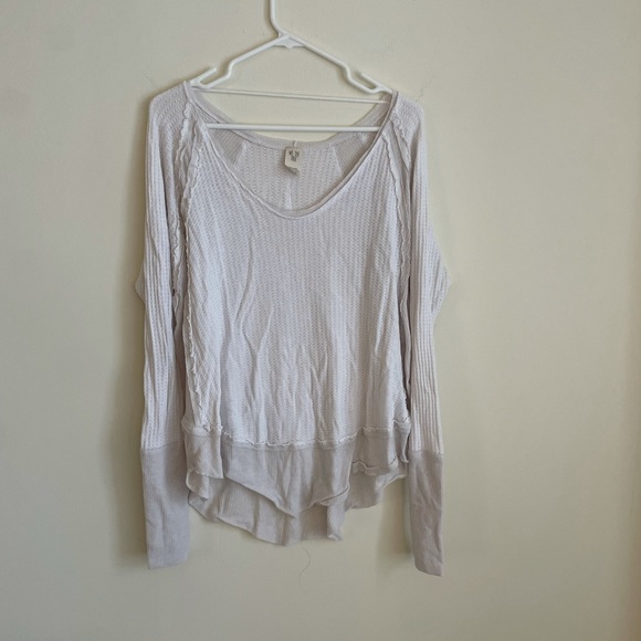 Free People // We The Free White Laguna Thermal Top - Picture 5 of 5
